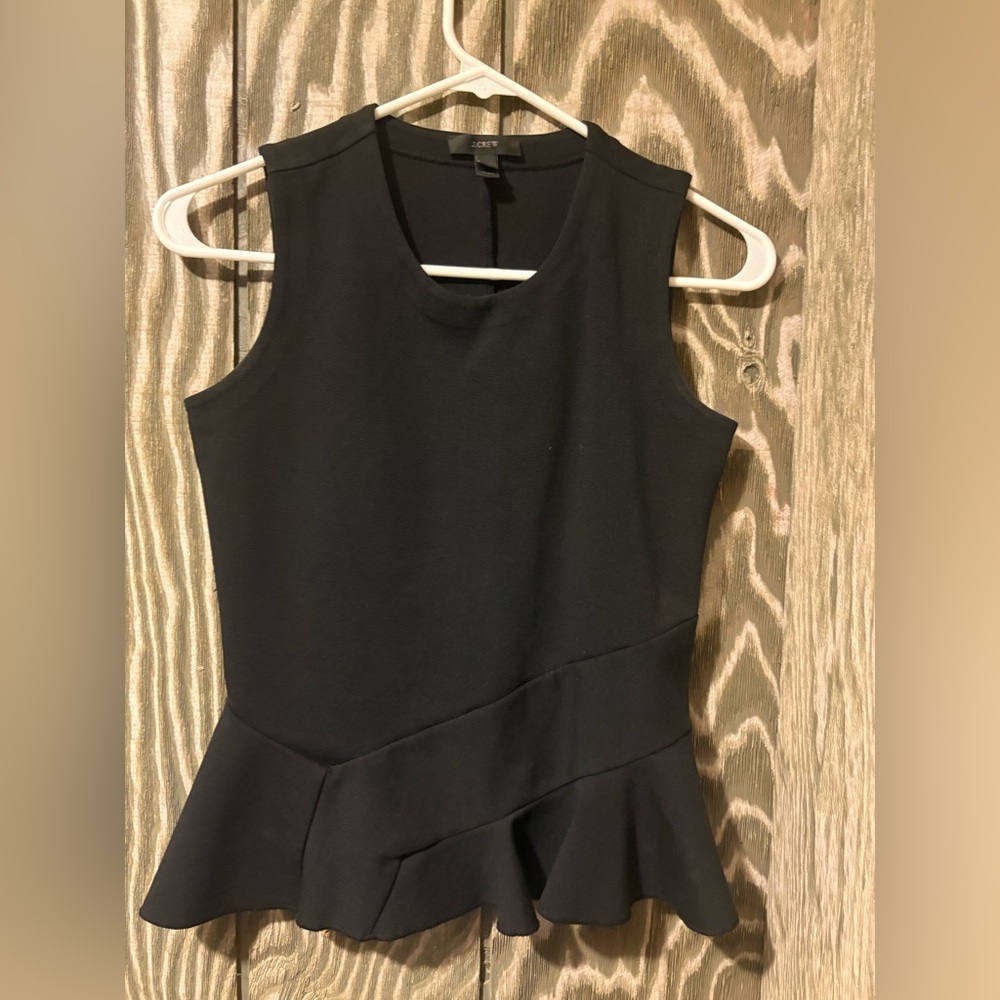 J. Crew Black Sleeveless Top